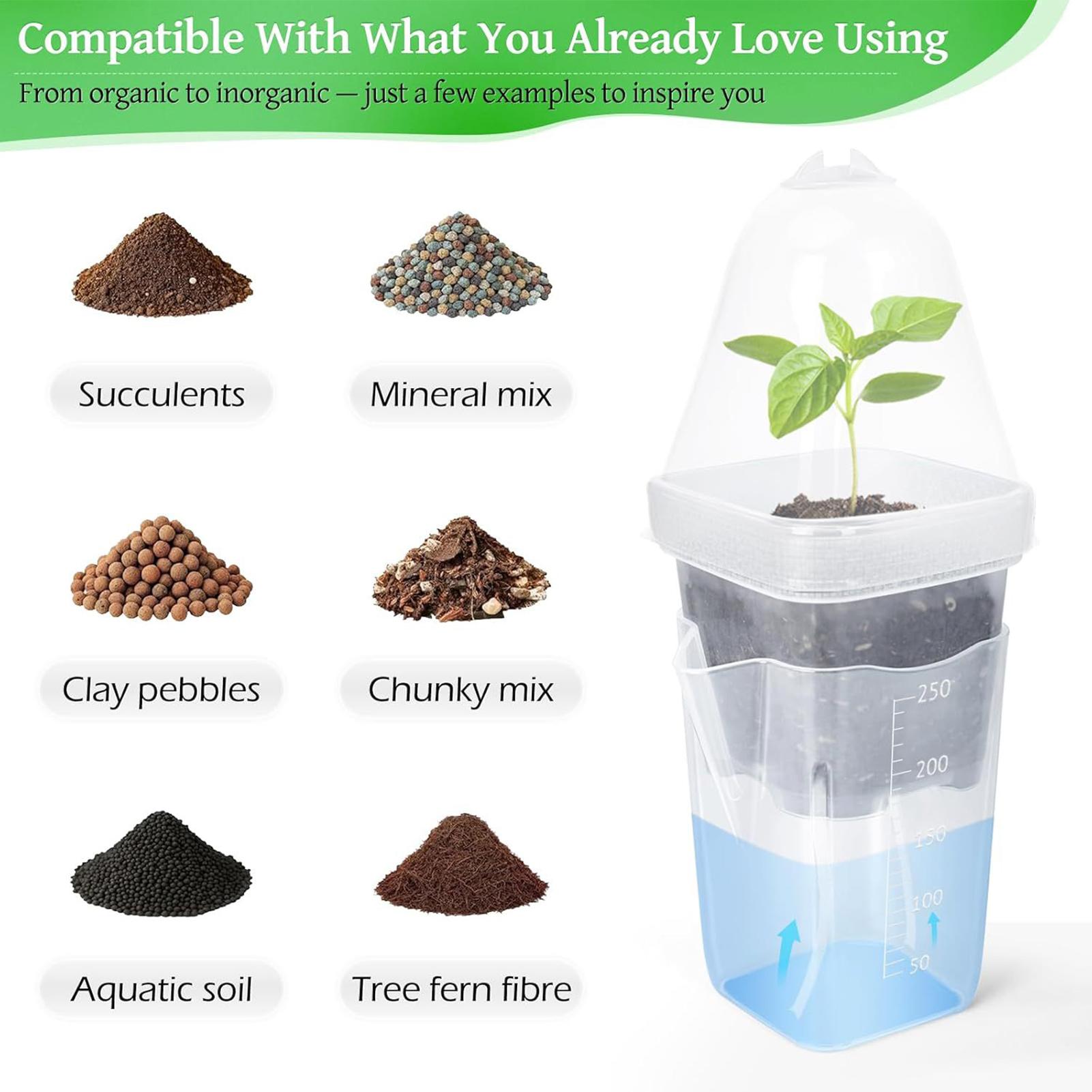 Pots auto-arrosants 12 pièces, - Dome Propagation Kit avis et prix